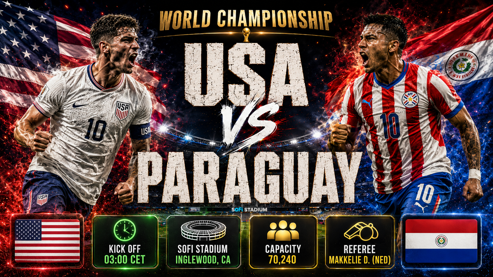 USA - Paraguay : Los Angeles-i boszorkánykonyha teszteli a házigazda ambícióit az áttörhetetlen dél-amerikai fal ellen